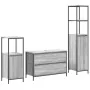 Conjunto de Muebles de Baño de 3 Piezas Gris Sonoma de Madera Elaborada de , Tocadores de baño - Ref: Foro24-3328362, Precio:...