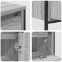 Conjunto de Muebles de Baño de 3 Piezas Gris Sonoma de Madera Elaborada de , Tocadores de baño - Ref: Foro24-3328362, Precio:...