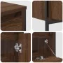 3-teiliges Badmöbel-Set aus braunem Eichenholz von , Badezimmerwaschtische - Ref: Foro24-3328363, Preis: 191,30 €, Rabatt: %