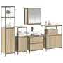 5-teiliges Badmöbel-Set aus Sonoma-Eichenholzwerkstoff von , Badezimmermöbel - Ref: Foro24-3328370, Preis: 303,48 €, Rabatt: %