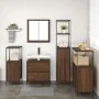 5-Piece Bathroom Furniture Set in Brown Oak Wood by , Bathroom furniture - Ref: Foro24-3328373, Price: 312,76 €, Discount: %