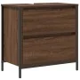 5-Piece Bathroom Furniture Set in Brown Oak Wood by , Bathroom furniture - Ref: Foro24-3328373, Price: 312,76 €, Discount: %