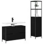 2-teiliges Badmöbel-Set aus schwarzem Eichenholz von , Badezimmerwaschtische - Ref: Foro24-3328374, Preis: 168,75 €, Rabatt: %