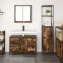 2-teiliges Badmöbel-Set aus geräuchertem Eichenholz von , Badezimmerwaschtische - Ref: Foro24-3328376, Preis: 158,38 €, Rabat...