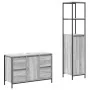 2-teiliges Badezimmermöbel-Set Sonoma Grey aus aufwendigem Holz von , Badezimmerwaschtische - Ref: Foro24-3328377, Preis: 163...