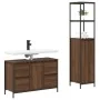 Juego de Muebles de Baño de 2 Piezas en Madera de Roble Marrón de , Tocadores de baño - Ref: Foro24-3328378, Precio: 163,80 €...