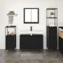 3-Piece Bathroom Furniture Set - Engineered Wood in Black Oak by , bathroom vanities - Ref: Foro24-3328379, Price: 216,67 €, ...