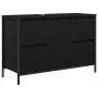 3-Piece Bathroom Furniture Set - Engineered Wood in Black Oak by , bathroom vanities - Ref: Foro24-3328379, Price: 216,67 €, ...