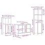 3-teiliges Badmöbel-Set aus Holz aus geräucherter Eiche von , Badezimmerwaschtische - Ref: Foro24-3328381, Preis: 204,05 €, R...