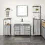 3-piece bathroom furniture set in sonoma gray wood by , bathroom vanities - Ref: Foro24-3328382, Price: 210,44 €, Discount: %
