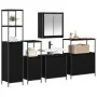 5-teiliges Badmöbel-Set aus schwarzem Eichenholz von , Badezimmerwaschtische - Ref: Foro24-3328384, Preis: 314,04 €, Rabatt: %