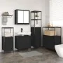 5-teiliges Badmöbel-Set aus schwarzem Eichenholz von , Badezimmerwaschtische - Ref: Foro24-3328384, Preis: 314,04 €, Rabatt: %