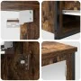 5-teiliges Badmöbel-Set aus hochwertigem geräuchertem Eichenholz von , Badezimmerwaschtische - Ref: Foro24-3328386, Preis: 29...