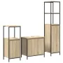 3-teiliges Badezimmermöbel-Set aus Sonoma-Eiche aus Holzwerkstoff von , Badezimmerwaschtische - Ref: Foro24-3328395, Preis: 1...