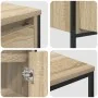 3-teiliges Badezimmermöbel-Set aus Sonoma-Eiche aus Holzwerkstoff von , Badezimmerwaschtische - Ref: Foro24-3328395, Preis: 1...