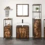 Juego de muebles de baño de 3 piezas en roble ahumado - Madera compuesta de , Tocadores de baño - Ref: Foro24-3328396, Precio...