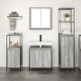 Conjunto de Muebles de Baño de 3 Piezas en Madera Ingenierizada Gris Sonoma de , Tocadores de baño - Ref: Foro24-3328397, Pre...