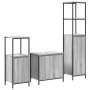 Conjunto de Muebles de Baño de 3 Piezas en Madera Ingenierizada Gris Sonoma de , Tocadores de baño - Ref: Foro24-3328397, Pre...