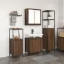 Conjunto de Muebles de Baño de 3 Piezas en Madera Elaborada de Roble Marrón de , Tocadores de baño - Ref: Foro24-3328398, Pre...