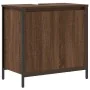Conjunto de Muebles de Baño de 3 Piezas en Madera Elaborada de Roble Marrón de , Tocadores de baño - Ref: Foro24-3328398, Pre...