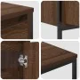 Conjunto de Muebles de Baño de 3 Piezas en Madera Elaborada de Roble Marrón de , Tocadores de baño - Ref: Foro24-3328398, Pre...