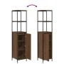 Conjunto de Muebles de Baño de 3 Piezas en Madera Elaborada de Roble Marrón de , Tocadores de baño - Ref: Foro24-3328398, Pre...