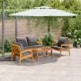 4-teiliges Bistro-Set mit Kissen aus massivem Akazienholz von , Outdoor-Sofas - Ref: Foro24-3328606, Preis: 375,27 €, Rabatt: %