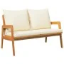 5-Piece Bistro Set with Solid Acacia Wood Cushions by , Outdoor sofas - Ref: Foro24-3328609, Price: 524,90 €, Discount: %