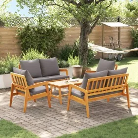 5-Piece Bistro Set with Solid Acacia Wood Cushions by , Outdoor sofas - Ref: Foro24-3328610, Price: 523,48 €, Discount: %