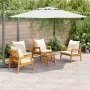 Conjunto de Bistro de 5 Piezas con Cojines de Madera Sólida de Acacia | Foro24.es | Tu tienda online para hogar, jardín y más Foro24.es