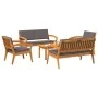 Juego de Bistro de 5 Piezas con Cojines de Madera Sólida de Acacia | Foro24.es | Tu tienda online para hogar, jardín y más Foro24.es