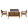 5-Piece Bistro Set with Solid Acacia Wood Cushions by , Outdoor sofas - Ref: Foro24-3328618, Price: 479,49 €, Discount: %