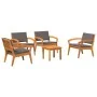 5-Piece Bistro Set with Cushions - Solid Acacia Wood | Foro24.es | Tu tienda online para hogar, jardín y más Foro24.es