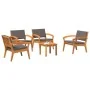 5-Piece Bistro Set with Cushions - Solid Acacia Wood | Foro24.es | Tu tienda online para hogar, jardín y más Foro24.es