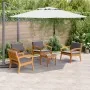 Conjunto Bistro de 5 Piezas con Cojines - Madera Maciza de Acacia | Foro24.es | Tu tienda online para hogar, jardín y más Foro24.es