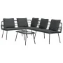 2-Piece Garden Sofa Set with Black Cushions in Rattan | Foro24.es | Tu tienda online para hogar, jardín y más Foro24.es