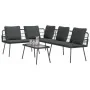 2-Piece Garden Sofa Set with Black Cushions in Rattan | Foro24.es | Tu tienda online para hogar, jardín y más Foro24.es