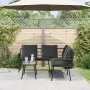 2-Piece Garden Sofa Set with Black Cushions in Rattan | Foro24.es | Tu tienda online para hogar, jardín y más Foro24.es
