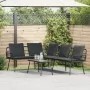 2-Piece Garden Sofa Set with Black Cushions in Rattan | Foro24.es | Tu tienda online para hogar, jardín y más Foro24.es