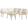 2-teiliges Gartensofa-Set mit Kissen aus natürlichem Rattan von , Outdoor-Sofas - Ref: Foro24-3328649, Preis: 372,41 €, Rabat...