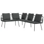 4-Piece Garden Sofa Set with Black Synthetic Rattan Cushions by , Outdoor sofas - Ref: Foro24-3328650, Price: 424,82 €, Disco...