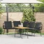 Conjunto de Sofá de Jardín de 2 Piezas con Cojines Negro Poliratán de , Sofás de exterior - Ref: Foro24-3328652, Precio: 373,...