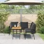 Conjunto de Sofá de Jardín de 2 Piezas con Cojines Negro Poliratán de , Sofás de exterior - Ref: Foro24-3328652, Precio: 373,...