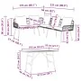 2-teiliges Gartensofa-Set mit schwarzen Polyrattan-Kissen von , Outdoor-Sofas - Ref: Foro24-3328652, Preis: 373,07 €, Rabatt: %