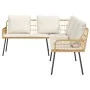 2-piece garden sofa set with natural polypropylene rattan cushions | Foro24.es | Tu tienda online para hogar, jardín y más Foro24.es