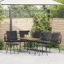 4-Piece Garden Sofa Set with Black Rattan Polyester Cushions by , Outdoor sofas - Ref: Foro24-3328654, Price: 434,34 €, Disco...