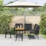 4-Piece Garden Sofa Set with Black Rattan Polyester Cushions by , Outdoor sofas - Ref: Foro24-3328654, Price: 434,34 €, Disco...