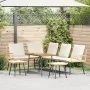 4-teiliges Gartensofa-Set mit Kissen aus natürlichem Rattan von , Outdoor-Sofas - Ref: Foro24-3328655, Preis: 444,54 €, Rabat...