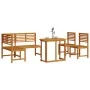 4-teiliges Garten-Esszimmerset - massives Akazienholz von , Gartenbänke - Ref: Foro24-3328689, Preis: 440,37 €, Rabatt: %
