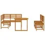 4-teiliges Garten-Esszimmerset - massives Akazienholz von , Gartenbänke - Ref: Foro24-3328689, Preis: 440,37 €, Rabatt: %